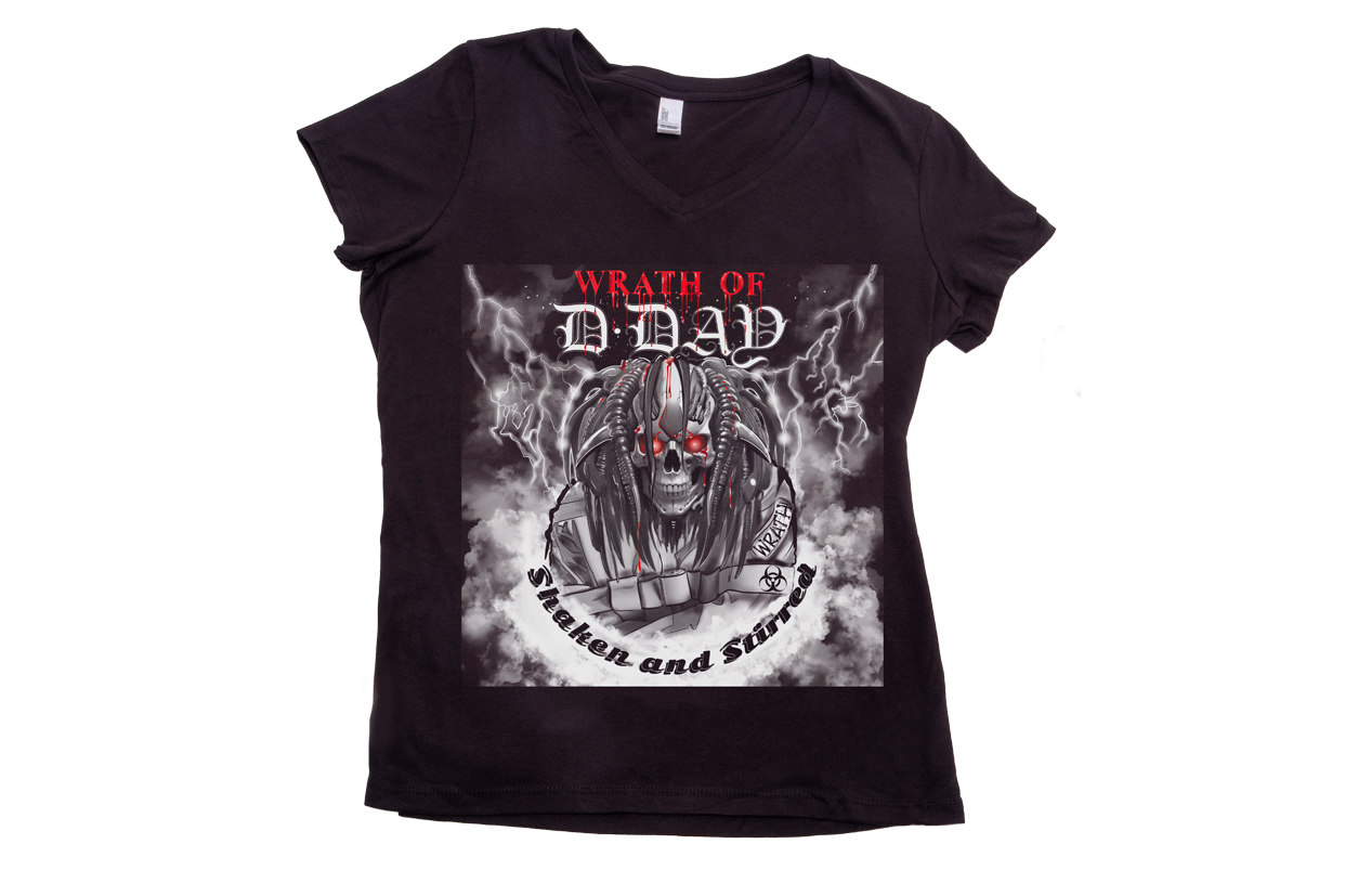 "Wrath of D-Day" V-neck T-shirt (women's)