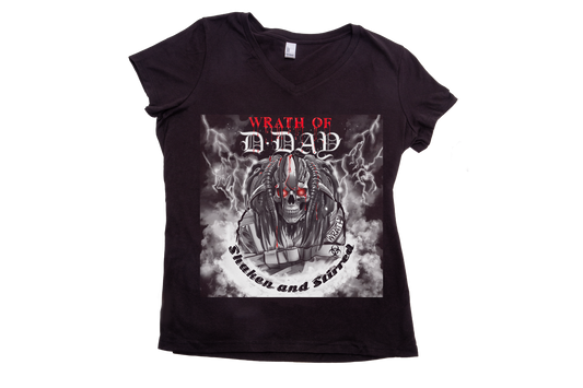 "Wrath of D-Day" V-neck T-shirt (women's)