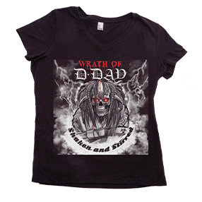 "Wrath of D-Day" V-neck T-shirt (women's)